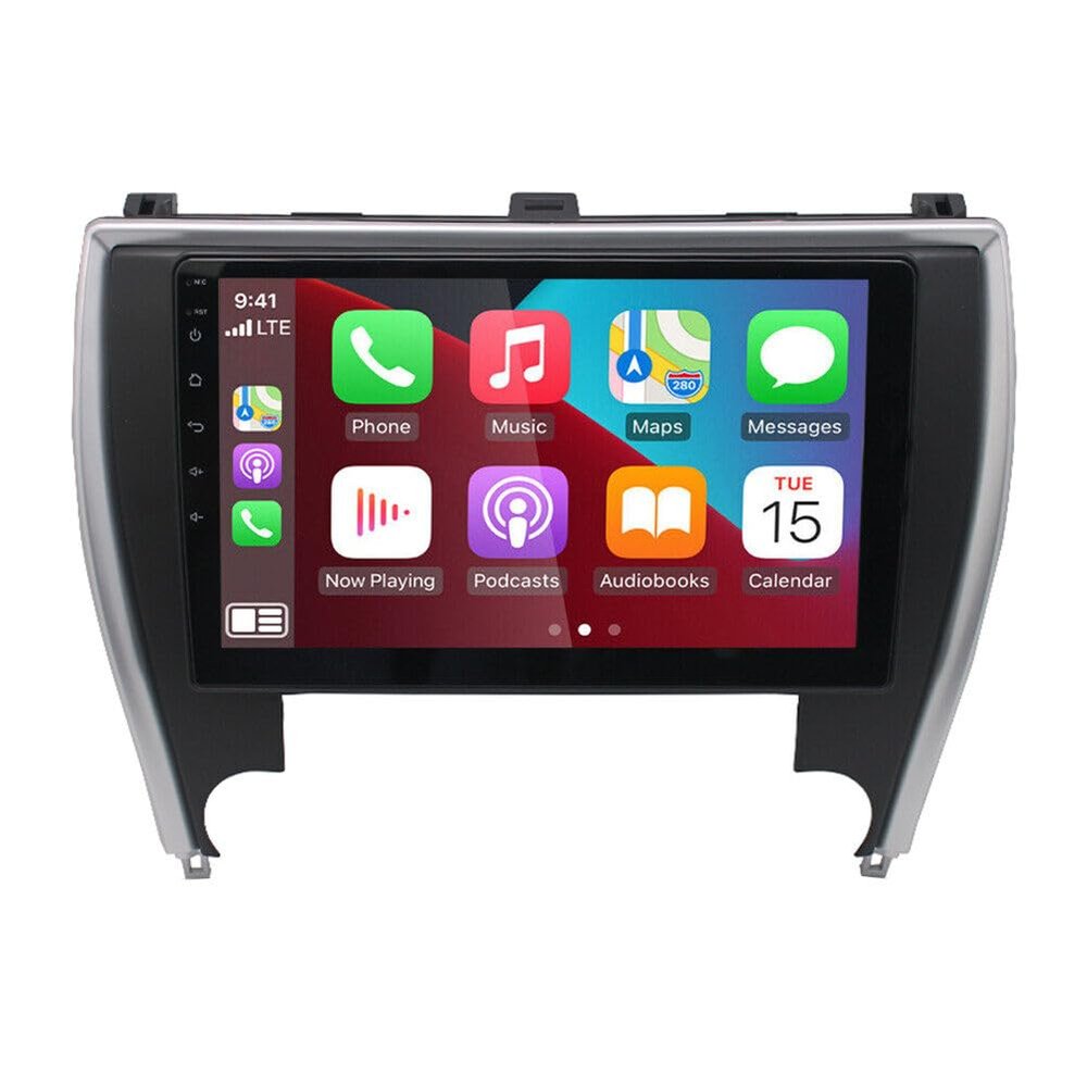 Zcargel Car Navigation Player 2+32g Android Radio Support with Wireless carplay&Android Auto Compatible for 2015 2016 2017 Camry Android 13 10 Inches Car Navigation+Four Light Camera