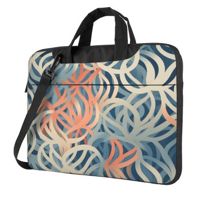HCLYvexiria Laptop Shoulder Bag 14 inch Messenger Bag Coral coloured patterns Laptop Bag Computer Bag for Men Women