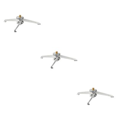 3pcs Gas Tank Tripod Screw Camera Tripod Flexible Tabletop Tripod Desktop Phone Holder Travel Tripod Adjustable Camera Tripod Mount Camping Lights Portable Aluminum Alloy (Silverx3pcs 14X14
