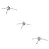 3pcs Gas Tank Tripod Screw Camera Tripod Flexible Tabletop Tripod Desktop Phone Holder Travel Tripod Adjustable Camera Tripod Mount Camping Lights Portable Aluminum Alloy (Silverx3pcs 14X14 view 1