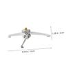 3pcs Gas Tank Tripod Screw Camera Tripod Flexible Tabletop Tripod Desktop Phone Holder Travel Tripod Adjustable Camera Tripod Mount Camping Lights Portable Aluminum Alloy (Silverx3pcs 14X14 view 2