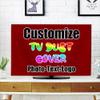 DYAGSIO Custom TV Dust Cover with Photo, Compatible with Modern 42" LCD LED, Design Your Own Personalized with Picture Logo Text TV Dust Cover Cloth Decoration Living Room, DarkRed view 1