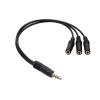 3.5mm 3 Way Port Aux Multi Headphone Earphone Audio Splitter Adapter 3.5mm Jack HUB Spliter Cable Extender 1 Male To 3 Female view 3