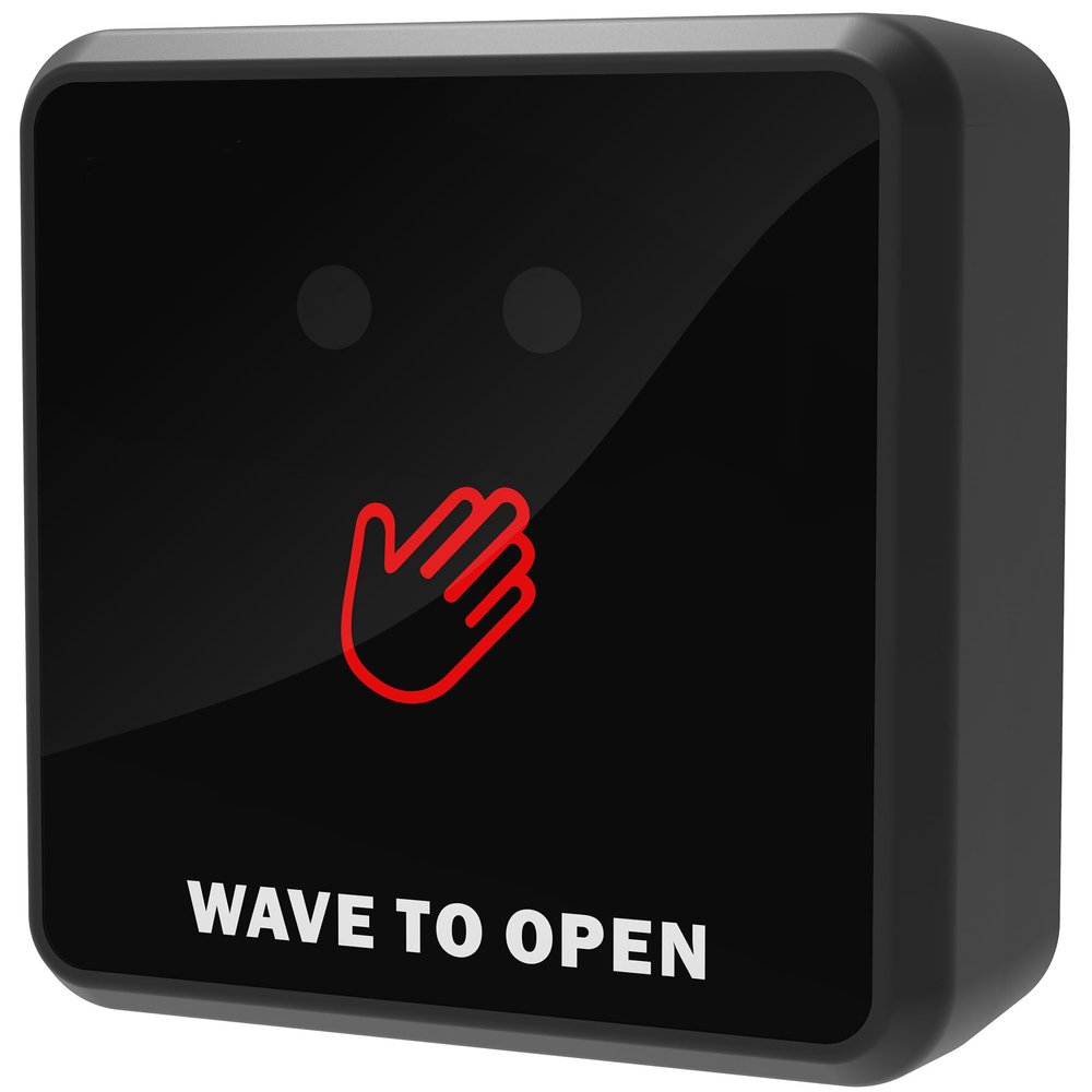 UHPPOTE IR Infrared Touchless Request to Exit Button Wave to Open Sensor for Door Access Control System