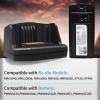 for Motorola RMU2040 RMU2080d Charger, PMLN6394A PMLN6383A Rapid Charger for Motorola RMU2080 RMV2080 RMM2050 XT420 XT460 Battery PMNN4434 PMNN4453 Desk Charging view 2