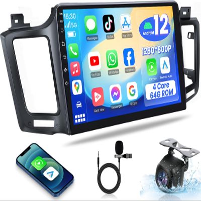 4Core+64G ROM Car Radio for Toyota RAV4 2013-2018: Wireless Carplay&Android Auto for RAV4 Stereo Upgrade with 10.2 Inch 1280 * 800 Touch Screen 5G WiFi Backup Camera GPS Bluetooth FM SWC DSP HiFi