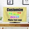 DYAGSIO Custom TV Dust Cover with Photo, Compatible with Modern 42" LCD LED, Design Your Own Personalized with Picture Logo Text TV Dust Cover Cloth Decoration Living Room, Khaki view 1