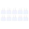 10PCS US to EU Plug Adapter, Power Plug Converter, Portable Travel Pure Copper 2 Prong Plug Converter for Cellphone Laptop Hair Dryer 250V view 2