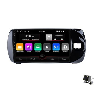 ADMLZQQ Android 12 Car Stereo Double Din Radio for Toyota Vitz 2016-2020 GPS Navigation 9'' Multimedia Player Bluetooth Video Receiver with Car-Play 4G/5G WiFi SWC DSP USB Back Camera,M90s