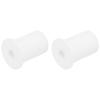 uxcell 2Pcs Wall Grommets for Cables 1 Inch Silicone Cable Wall Bushing Feed Through Cable Routing Kit Accessories Wall Cable Pass Through for Ethernet with 8mm Hole, White view 1
