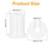 uxcell 2Pcs Wall Grommets for Cables 1 Inch Silicone Cable Wall Bushing Feed Through Cable Routing Kit Accessories Wall Cable Pass Through for Ethernet with 8mm Hole, White view 2