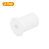 uxcell 2Pcs Wall Grommets for Cables 1 Inch Silicone Cable Wall Bushing Feed Through Cable Routing Kit Accessories Wall Cable Pass Through for Ethernet with 8mm Hole, White view 3