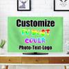 DYAGSIO Custom TV Dust Cover with Photo, Compatible with Modern 50"/52" LCD LED, Design Your Own Personalized with Picture Logo Text TV Dust Cover Cloth Decoration Living Room, LightGreen view 1