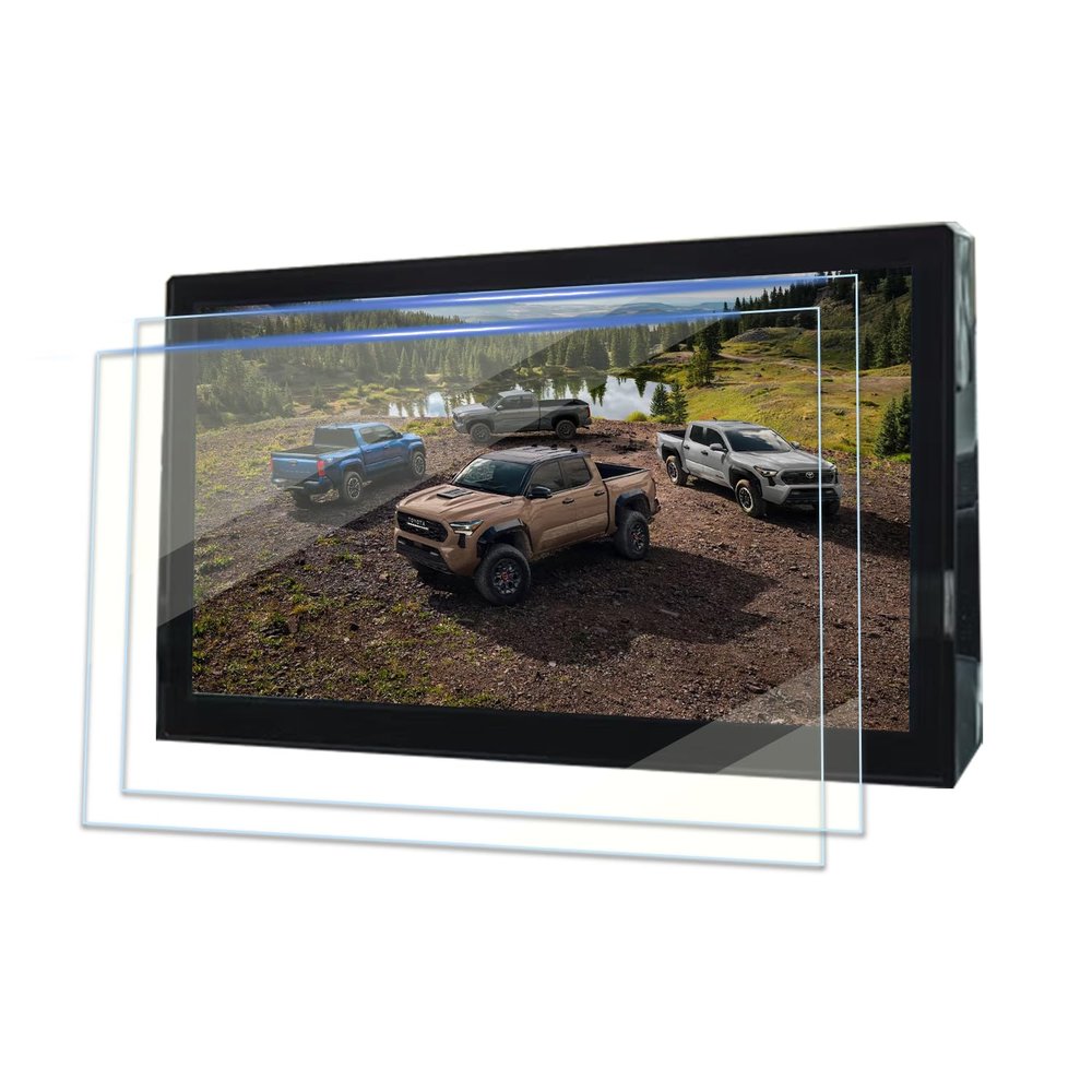 EUEKY 2PCS MATTE 2024 2025 Tacoma Screen Protector 14Inch 2025 Tacoma Limited TRD Pro Protective Film 2024 Tacoma Accessories Anti-Glare