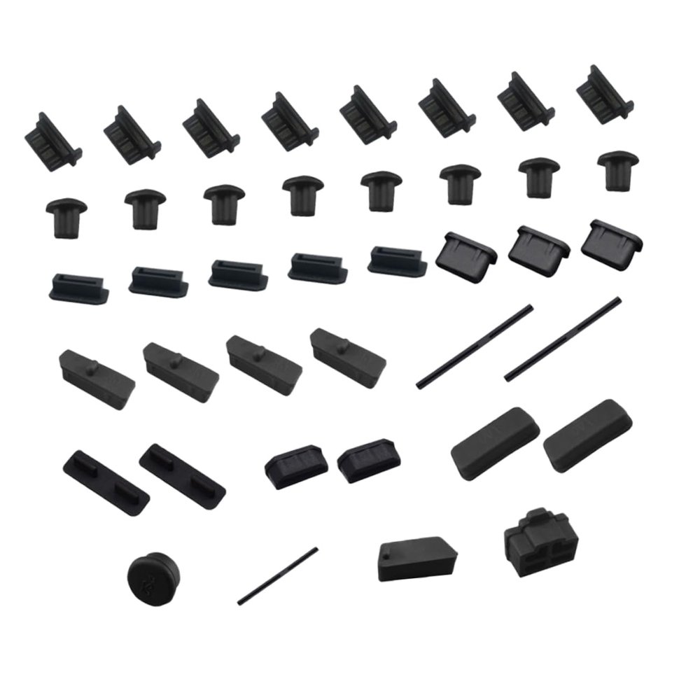 Gadpiparty 80pcs USB Dust Protectors Computer Motherboard Interface Covers to Prevent Dust and Moisture for Game Consoles and Tablets