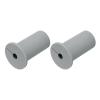 uxcell 2Pcs Wall Grommets for Cables 1 Inch Silicone Cable Wall Bushing Feed Through Cable Routing Kit Accessories Wall Cable Pass Through for Ethernet with 7.5mm Hole, Grey view 1
