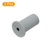 uxcell 2Pcs Wall Grommets for Cables 1 Inch Silicone Cable Wall Bushing Feed Through Cable Routing Kit Accessories Wall Cable Pass Through for Ethernet with 7.5mm Hole, Grey view 3