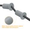 uxcell 2Pcs Wall Grommets for Cables 1 Inch Silicone Cable Wall Bushing Feed Through Cable Routing Kit Accessories Wall Cable Pass Through for Ethernet with 7.5mm Hole, Grey view 4
