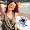 Akkerds Case Compatible with iPad 10.2 Inch 2021/2020/2019, for iPad 9th/8th/7th Generation with Pencil Holder, Protective Cover with Soft TPU Back, Auto Sleep/Wake, White view 2