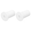 uxcell 2Pcs Wall Grommets for Cables 3/4 Inch Silicone Cable Wall Bushing Feed Through Cable Routing Kit Accessories Wall Cable Pass Through for Ethernet with 7mm Hole, White view 1