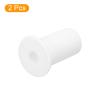 uxcell 2Pcs Wall Grommets for Cables 3/4 Inch Silicone Cable Wall Bushing Feed Through Cable Routing Kit Accessories Wall Cable Pass Through for Ethernet with 7mm Hole, White view 3