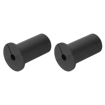uxcell 2Pcs Wall Grommets for Cables 1 Inch Silicone Cable Wall Bushing Feed Through Cable Routing Kit Accessories Wall Cable Pass Through for Ethernet with 7.5mm Hole, Black