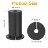 uxcell 2Pcs Wall Grommets for Cables 1 Inch Silicone Cable Wall Bushing Feed Through Cable Routing Kit Accessories Wall Cable Pass Through for Ethernet with 7.5mm Hole, Black view 2