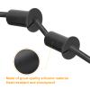 uxcell 2Pcs Wall Grommets for Cables 1 Inch Silicone Cable Wall Bushing Feed Through Cable Routing Kit Accessories Wall Cable Pass Through for Ethernet with 7.5mm Hole, Black view 4