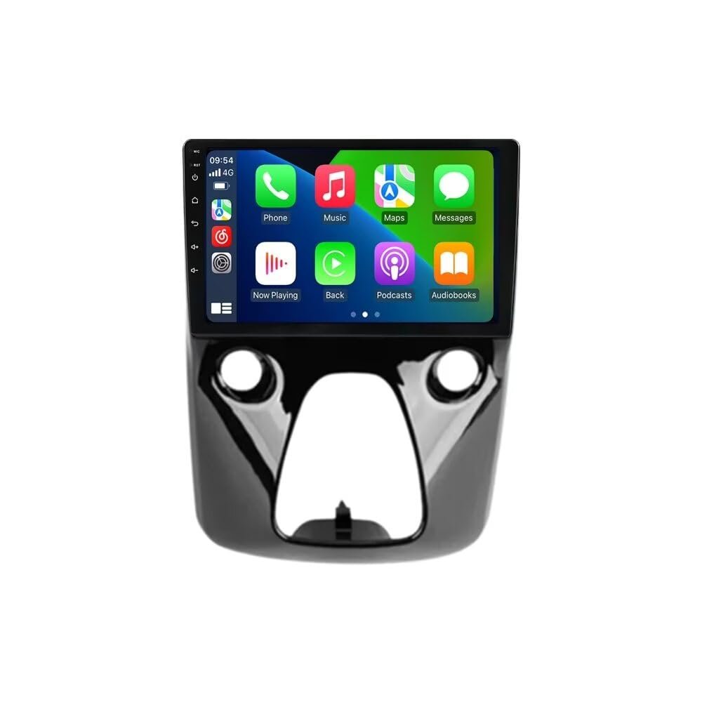 Stereo Radio for Toyota Aygo/Peugeot 108 2014-2021, Biorunn 10.1 Inch GPS Wireless Wired Car-Play Android Auto IPS Touch Screen Navi WiFi FM RDS Head Unit 1GB RAM 32GB ROM