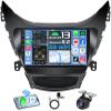 4Core + 64G ROM Android 13 Car Radio for Hyundai Elantra 2011 2012 2013: 9 Inch 1280x800 HD Touchscreen Stereo Upgrade Wireless Carplay Android Auto Backup Camera GPS Navigation 5G WiFi Bluetooth FM view 1