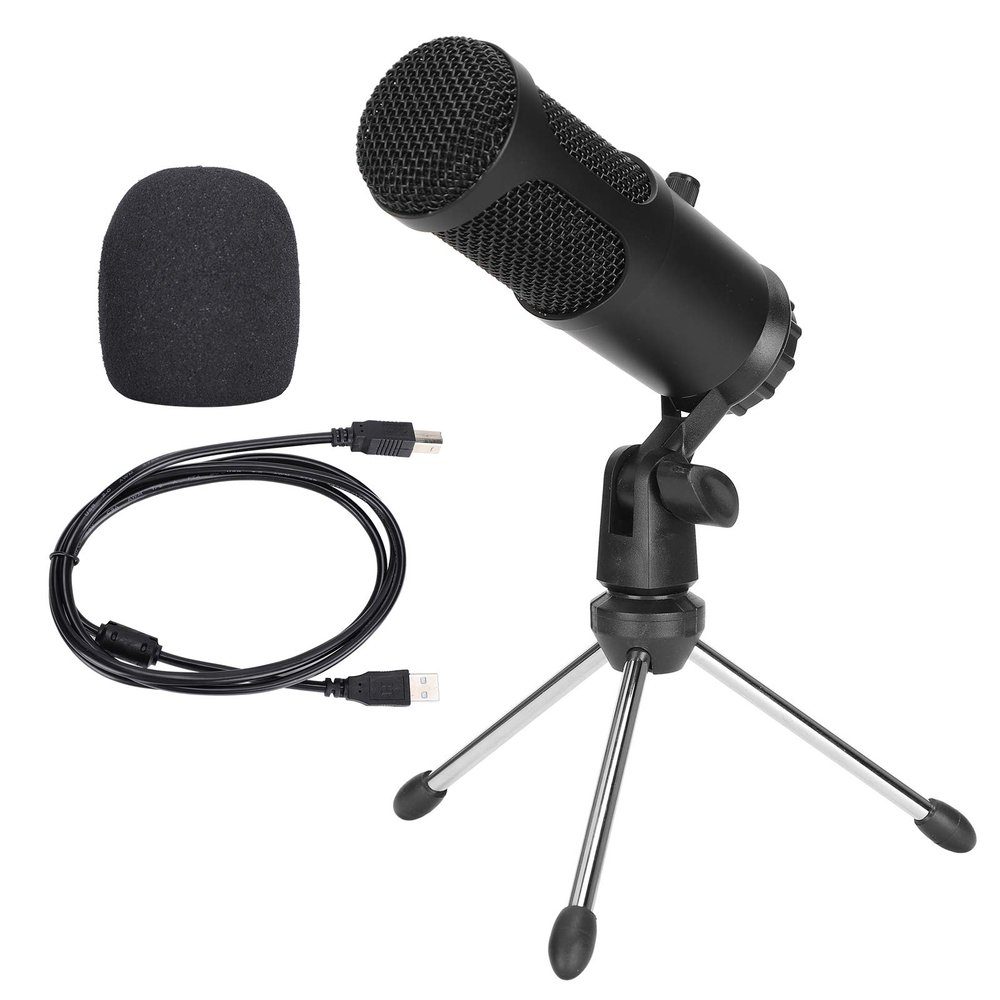 Restokki USB Condenser Microphone Laptop Cardioid Pickup 30Hz20KHz DC5V A6 for Network Singing