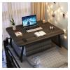 Bed Tray Table,Bed Study Table,Laptop Bed Table Lap Standing Desk, Folding Bed Tray Stand Steel Legs(Color:Black,Size:60x40x28cm)