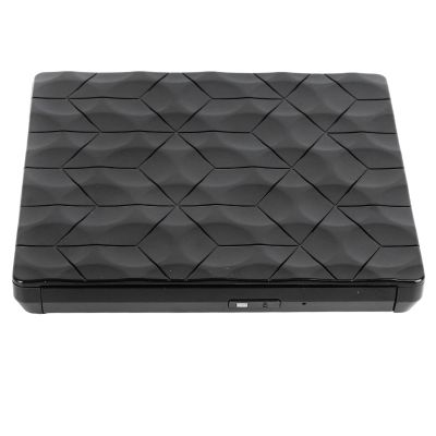 ASHATA USB 3.0 External DVD Drive, Professional High Speed Data Transfer Plug and Play DVD Player Burner for Desktop Laptop