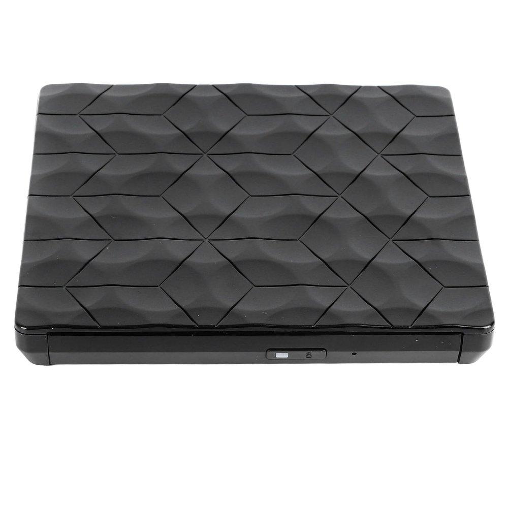 ASHATA USB 3.0 External DVD Drive, Professional High Speed Data Transfer Plug and Play DVD Player Burner for Desktop Laptop
