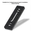 ASHATA Quick Release Plate 12cm, Aluminum Alloy Quick Release Plate Adapter for Arca Mount, 1/4 inch Screw Hole, Quick Connect Sliding Plate Camera Brackets for DSLR Cameras, ASHATA7fgebdx6t8 view 2