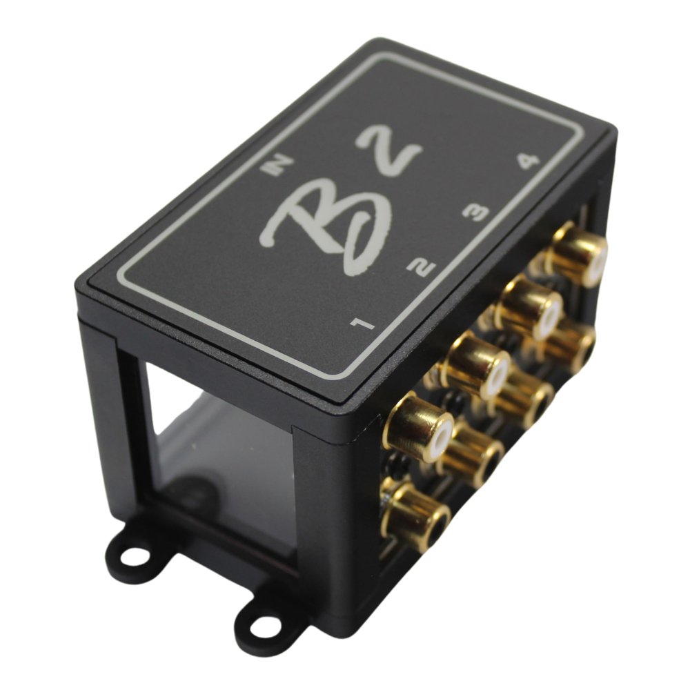 B2 Audio 1-to-4 Pair Cockbox RCA Splitter Distribution Block