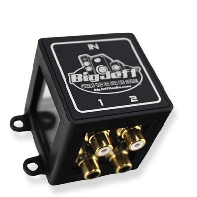 Big Jeff Audio 1-to-2 Pair Cockbox RCA Splitter Distribution Block