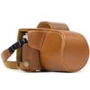 MegaGear Olympus OM-D E-M10 Mark II, E-M10 (14-42mm) Ever Ready Leather Camera Case and Strap - Light Brown view 1