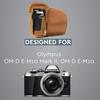 MegaGear Olympus OM-D E-M10 Mark II, E-M10 (14-42mm) Ever Ready Leather Camera Case and Strap - Light Brown view 3