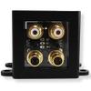 B2 Audio 1-to-2 Pair Cockbox RCA Splitter Distribution Block view 3