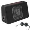 Audiosavings Bundle: (1) KICKER 46TL7T82 L7T 8" 350w SOLO BARIC Subwoofer In Thin Profile Enclosure Bundle with (2) Rockville RPB3-BLACK Handheld Wireless Linking Portable Bluetooth Speakers (3 Items) view 1