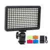 LED Video Light, 176 LED Beads Portable Photography Lighting, Rechargeable Dimmable Panel Lamp, Fill Light with Hot Shoe Mount, for DSLR Camera view 1