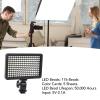 LED Video Light, 176 LED Beads Portable Photography Lighting, Rechargeable Dimmable Panel Lamp, Fill Light with Hot Shoe Mount, for DSLR Camera view 3