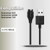 QHBAMD Compatible with Garmin Forerunner 645/645M/745 Charger Cable,Replacement Charging Cable USB A 3.3ft/1M,White Silicone Charger Port Protector Anti Dust Plug view 2