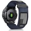 USA Ultra Series Compatible for Garmin Watch Band Replacement,Quickfit 22mm 26mm Rugged Nylon Fenix 6 5 7 Bands,Compatible for Garmin Fenix 7X/Fenix 6X/Fenix 5X/Enduro 2/Tactix (22mm/M, Blue) view 1