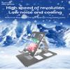 Metal Aluminum External Heat Sink Stand with Mobile Phone Bracket Radiator Small Fan Lazy Folding Desktop Tablet pad Support Frame Phone Holders view 2