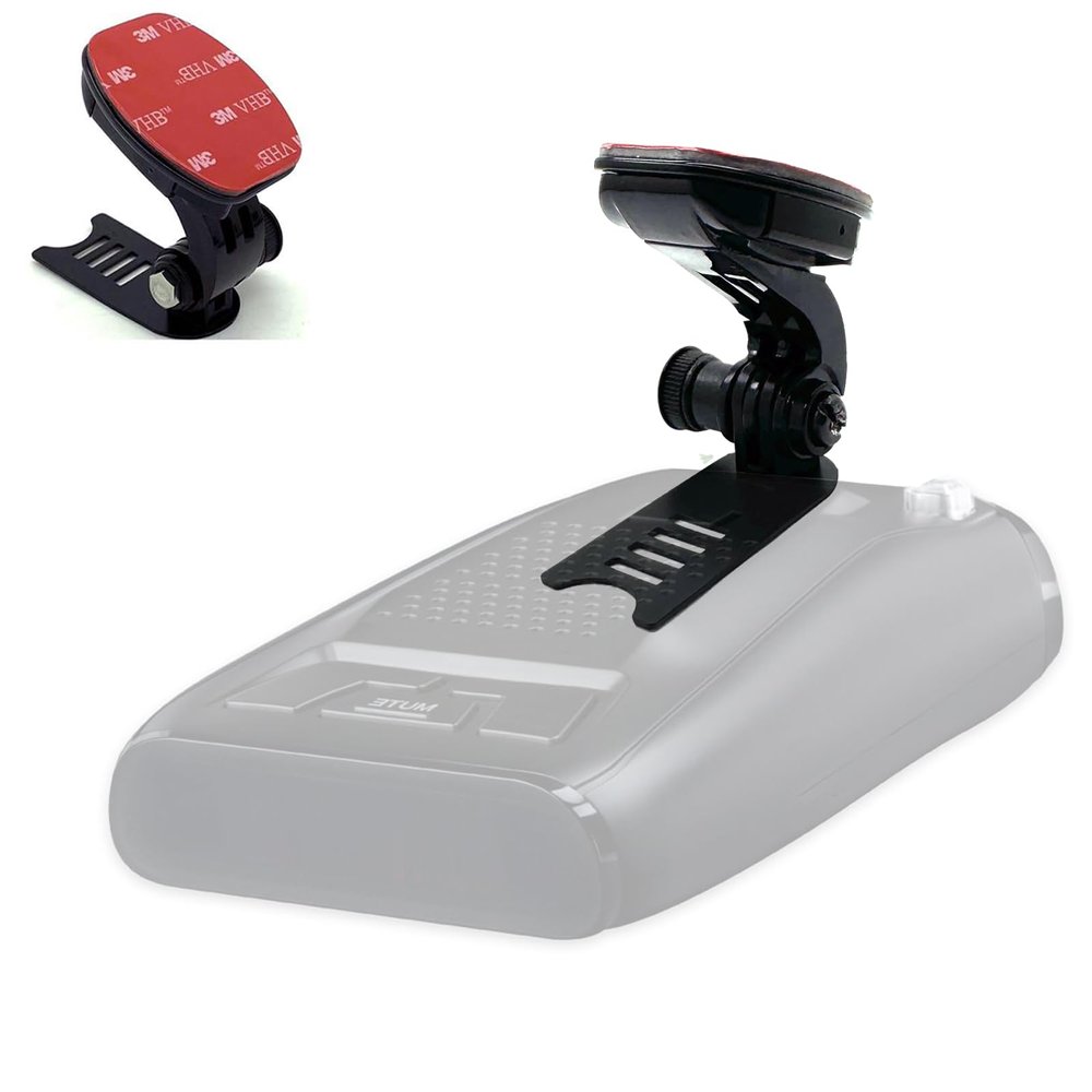LycoGear Super Adhesive Base Mount for Passport 9500ix 9500i Passport 8500 7500 X50 x70 x80 Solo S2 S3 S4 SC 55 s75 s75g Radar Detectors, Black, GP18+KLP-KLP.9600_LYHC