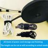 Wide 1" 82 Ft Long Hook and Loop Cable Straps, Nylon Tie Down Strips, Double-sided Use, Free Cut Length, Reusable, Black view 4