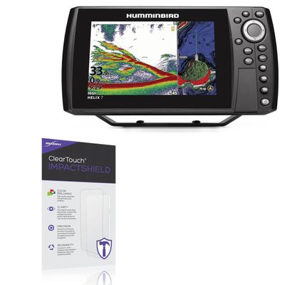 BoxWave Screen Protector Compatible with Humminbird Helix 7 Chirp GPS G4N - ClearTouch ImpactShield (2-Pack), Impenetrable Screen Protector Flexible Film