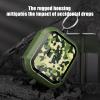 YOUULAR Camo Case for AirPods 2/AirPods Headphone Cases, Military Hard Shell Camouflage Protective Cover with Carabiner, ArmyGreen view 4